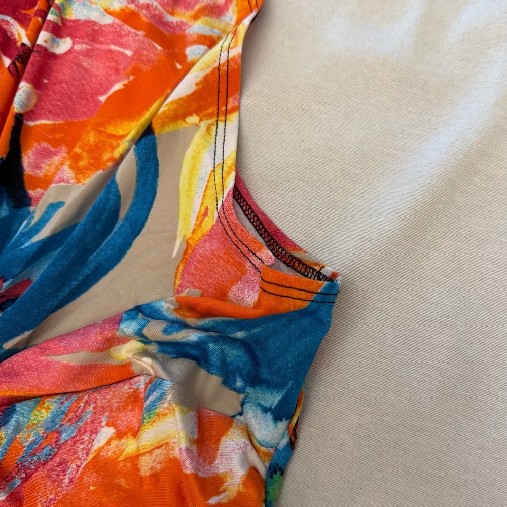 Kate & Mallory Vibrant Floral Midi Dress - Picture 3 of 8
